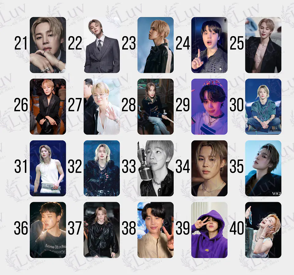 Photocard Jimin BTS Fanmade 3