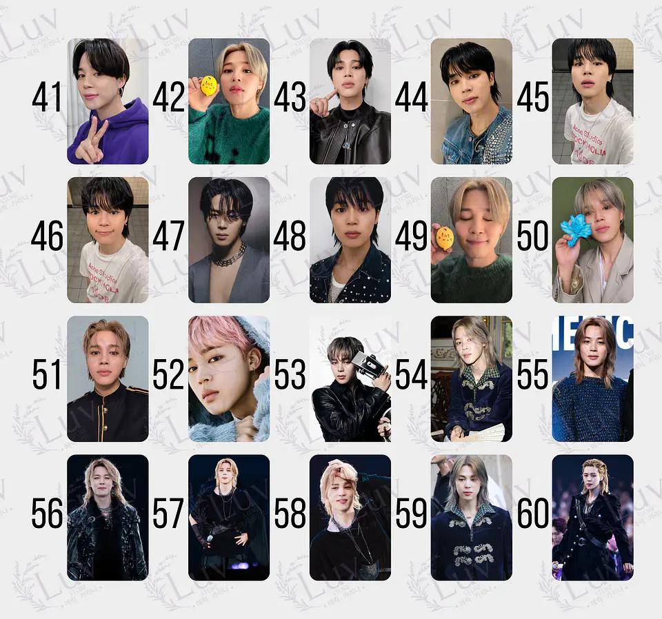 Photocard Jimin BTS Fanmade 4