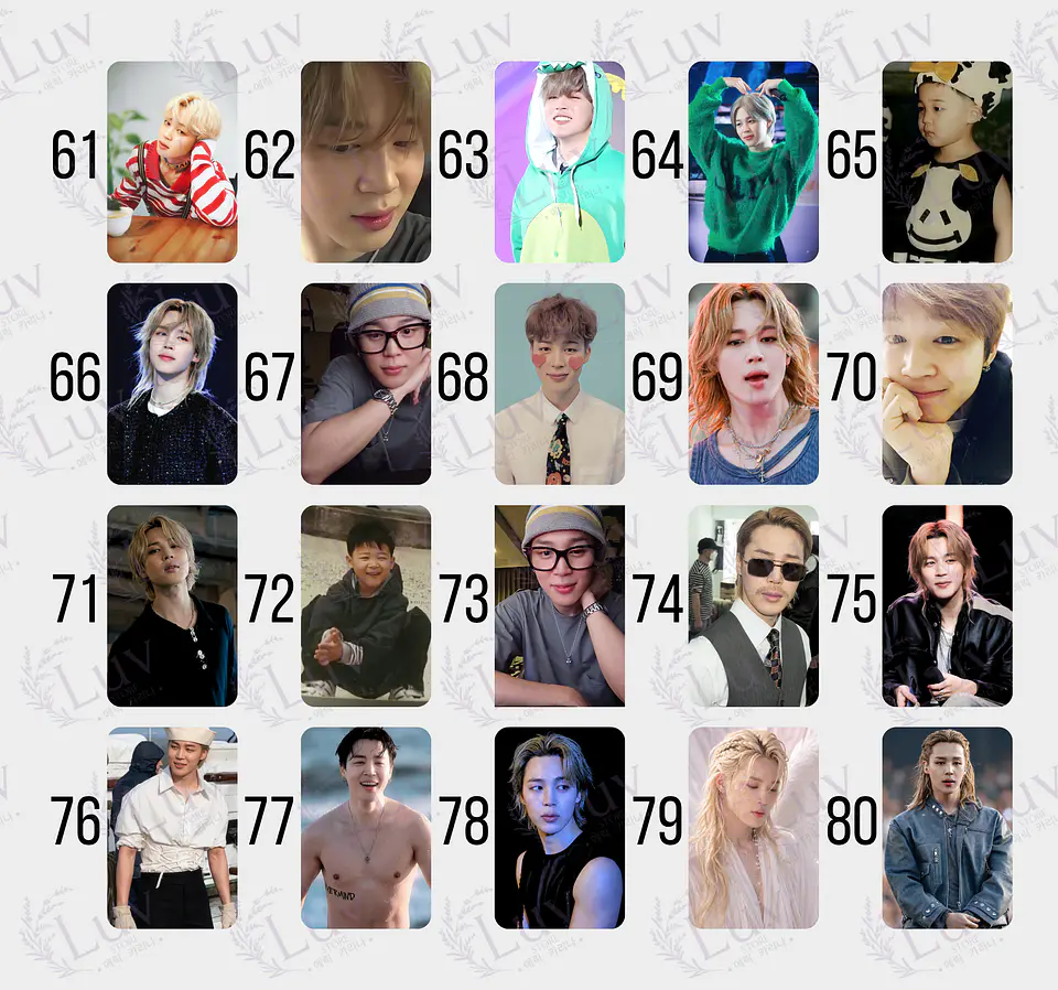 Photocard Jimin BTS Fanmade 5