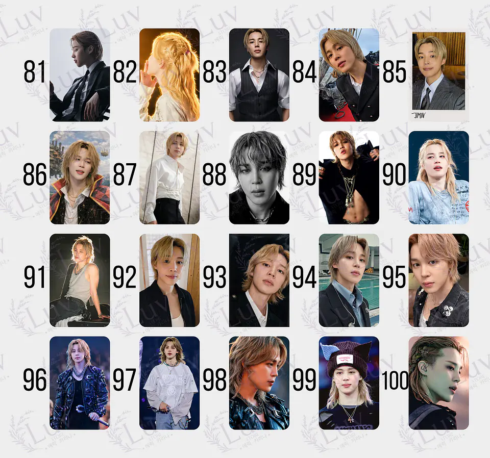 Photocard Jimin BTS Fanmade 6