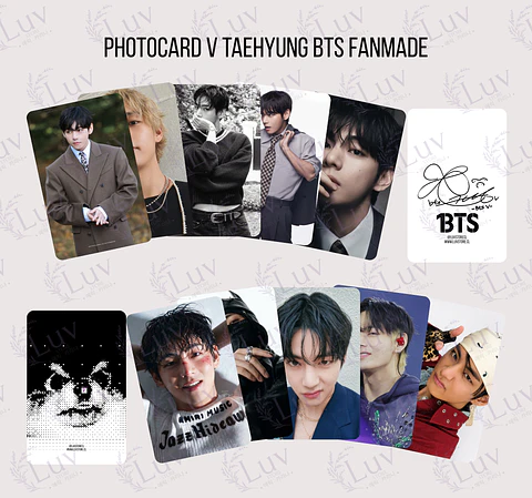 Photocard  V Taehyung BTS Fanmade 