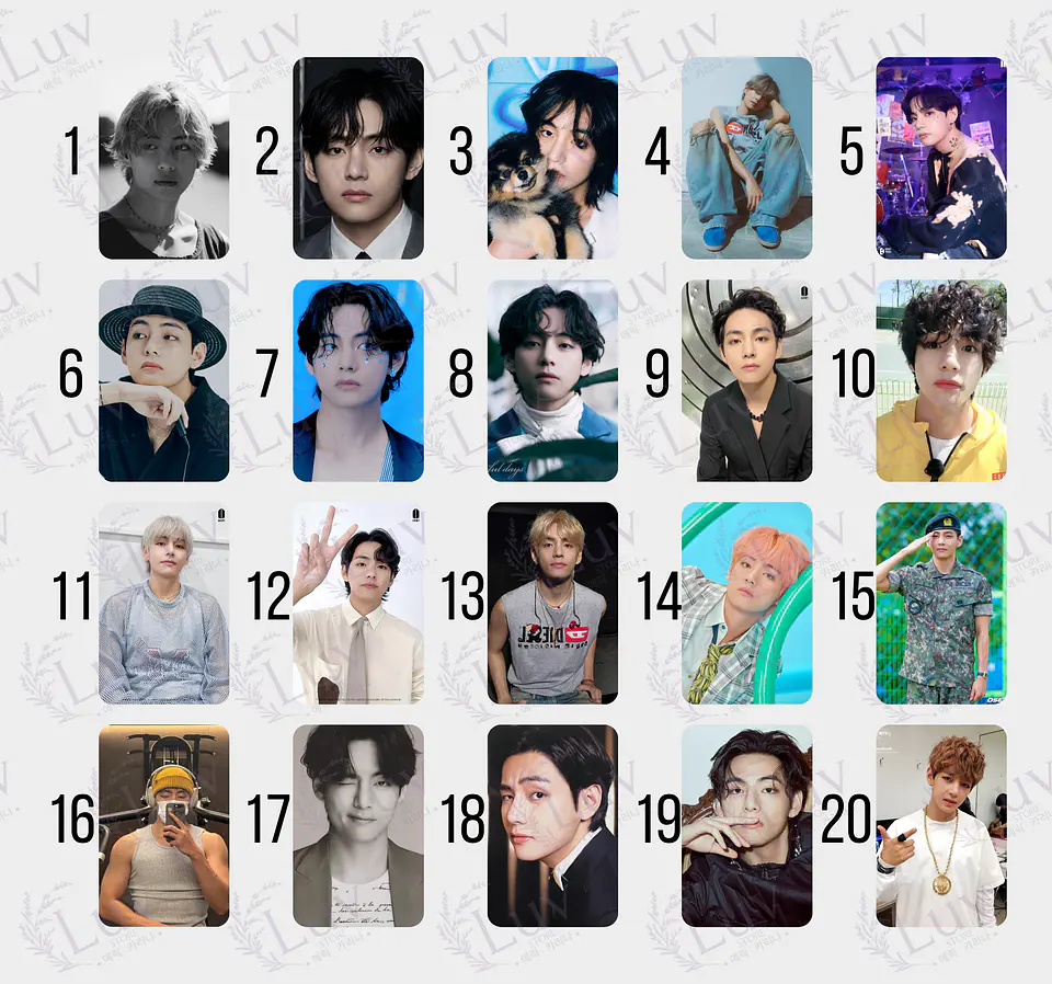 Photocard  V Taehyung BTS Fanmade  2