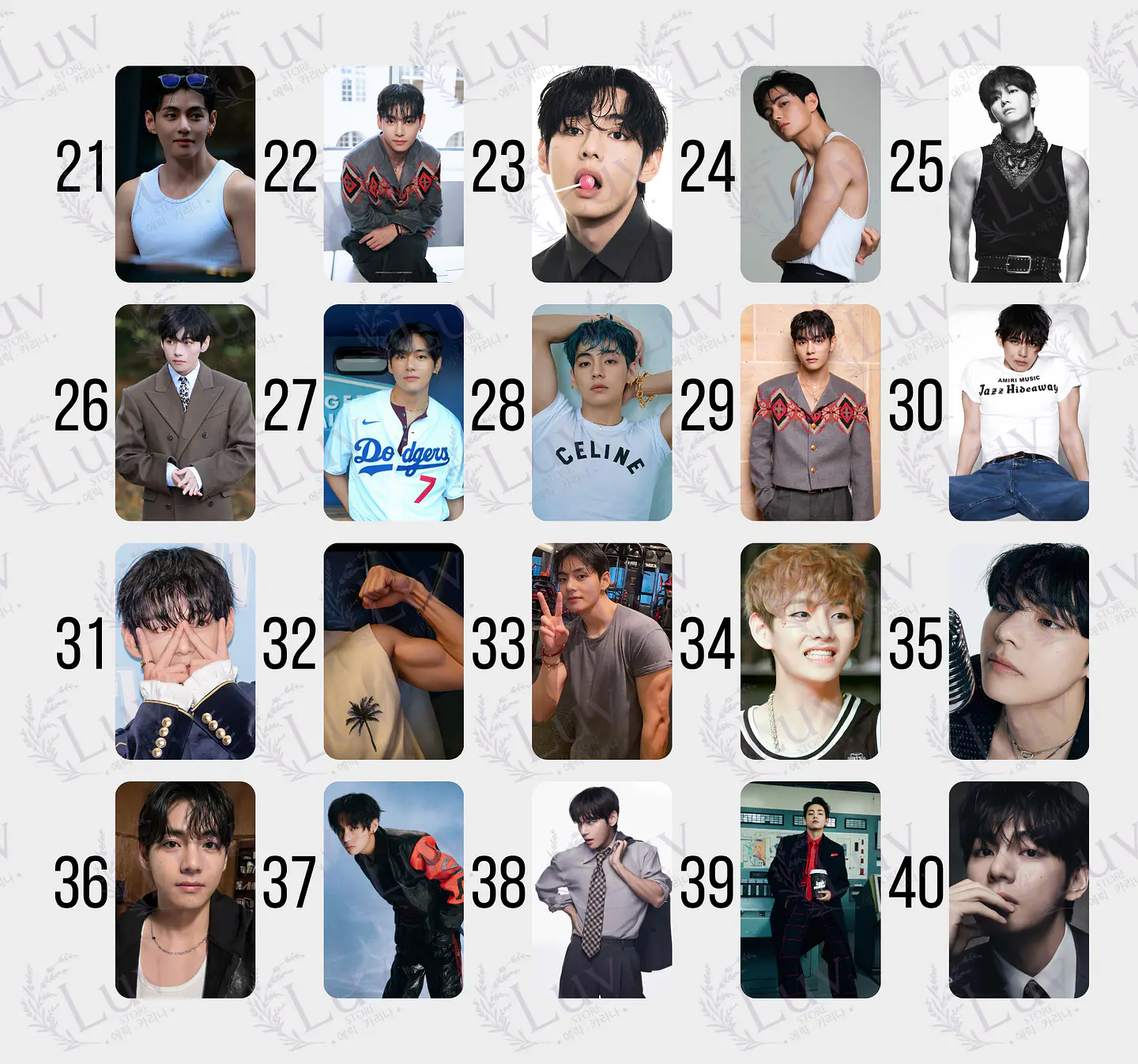 Photocard  V Taehyung BTS Fanmade  3