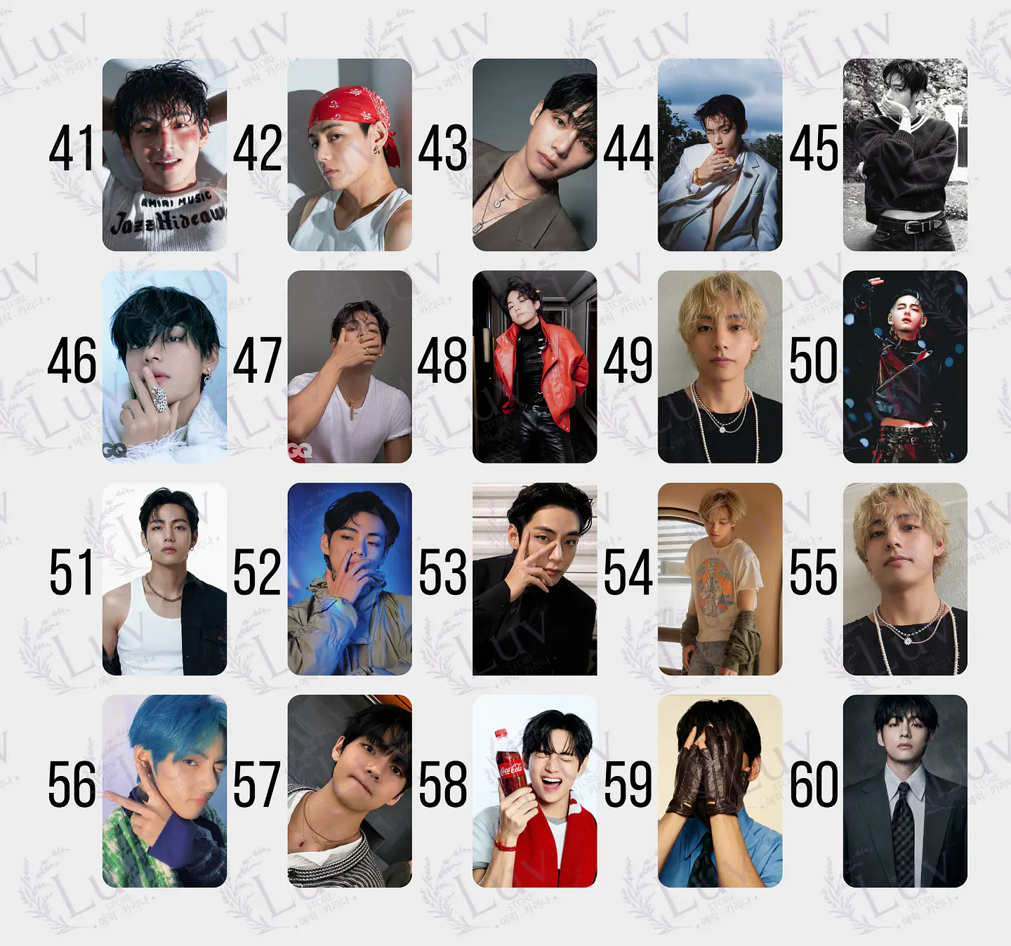 Photocard  V Taehyung BTS Fanmade  4