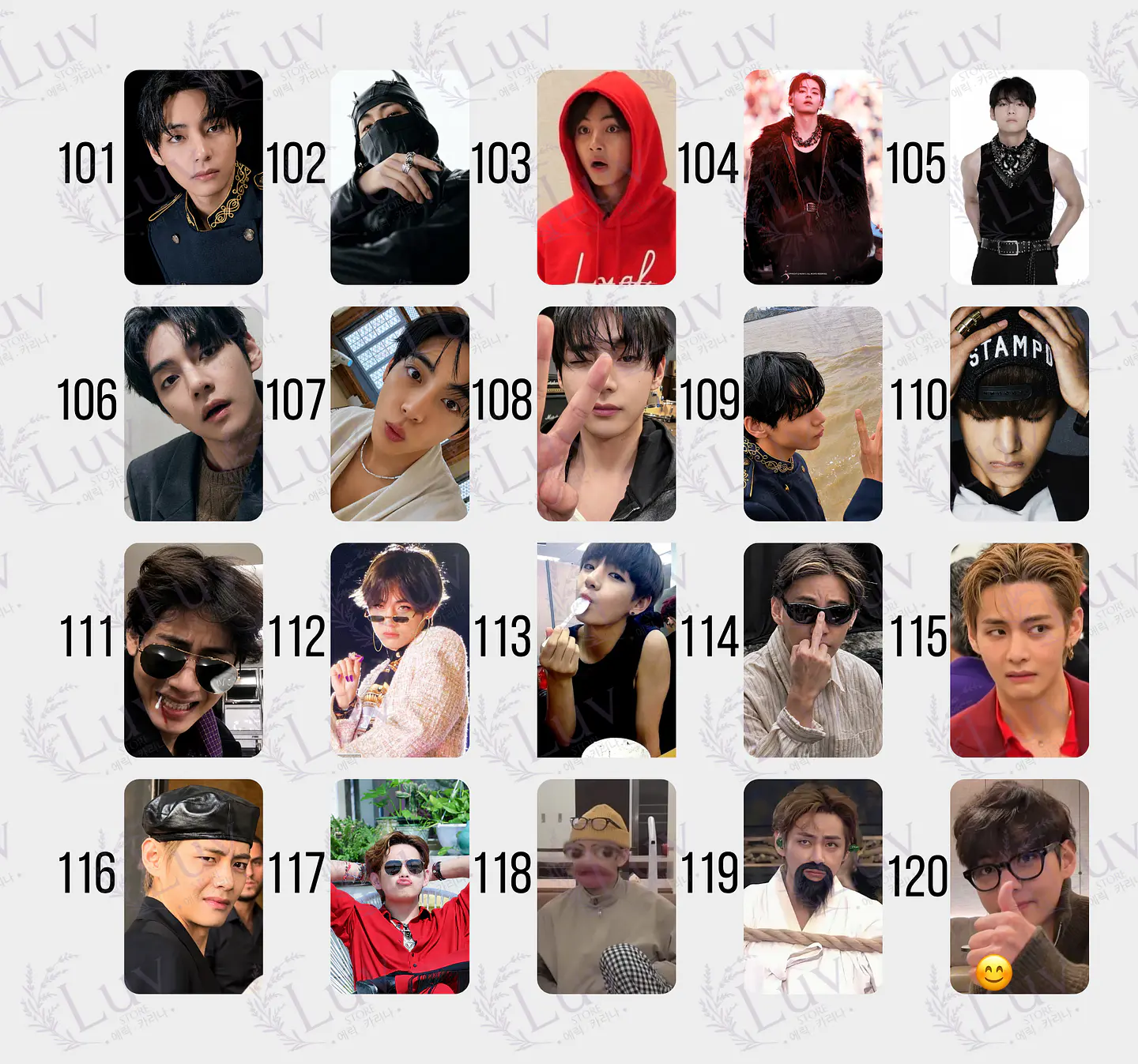 Photocard  V Taehyung BTS Fanmade  7