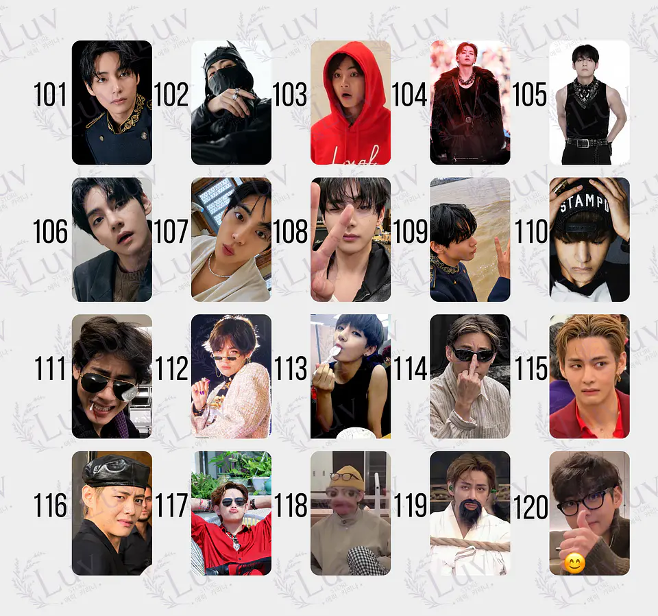 Photocard  V Taehyung BTS Fanmade  7
