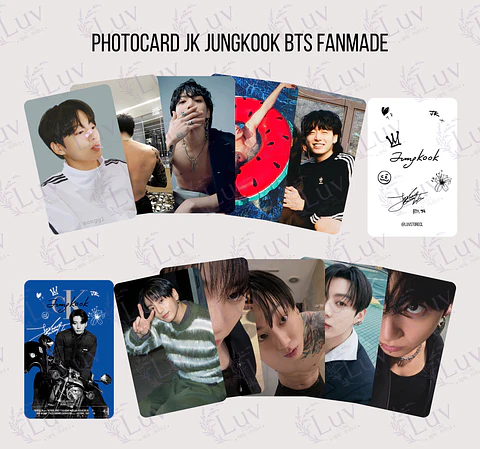 Photocard Jungkook JK BTS Fanmade 