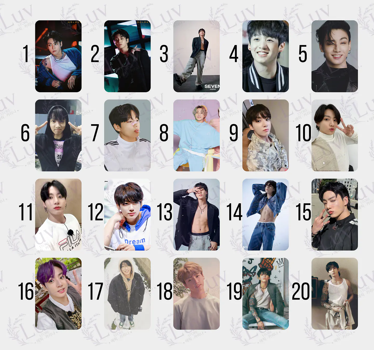 Photocard Jungkook JK BTS Fanmade  2