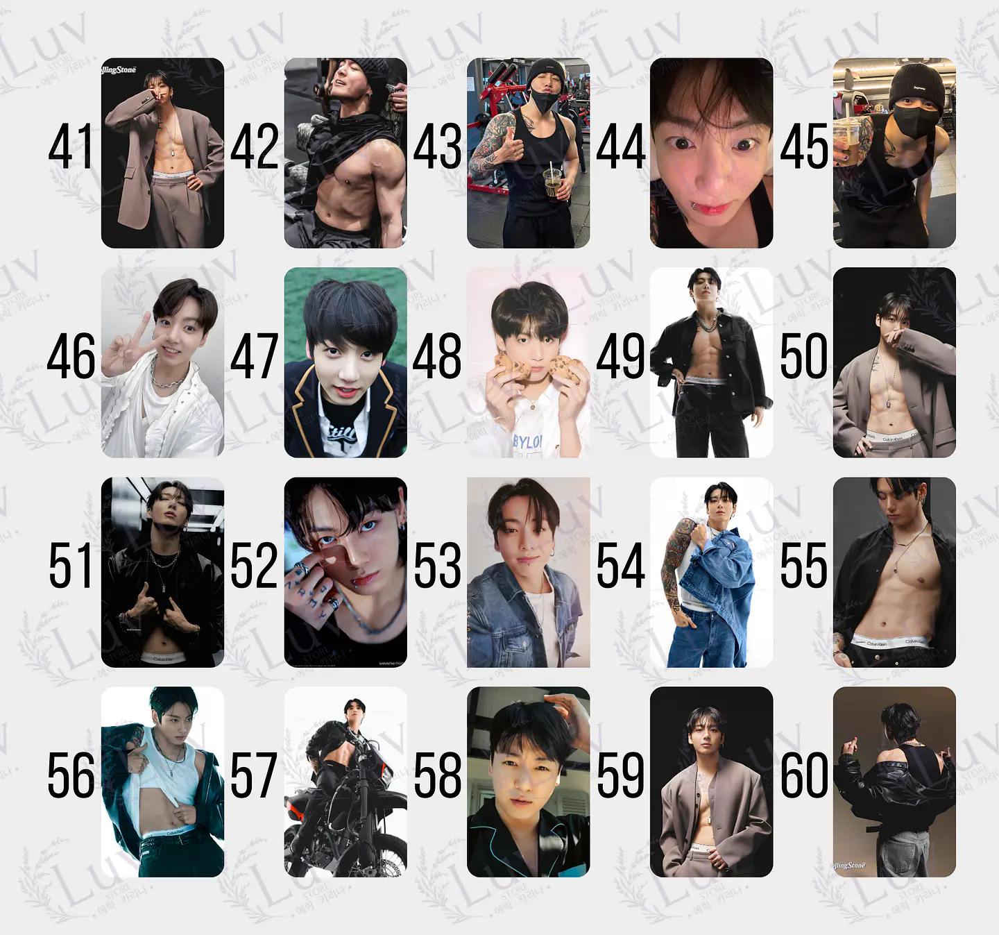 Photocard Jungkook JK BTS Fanmade  4
