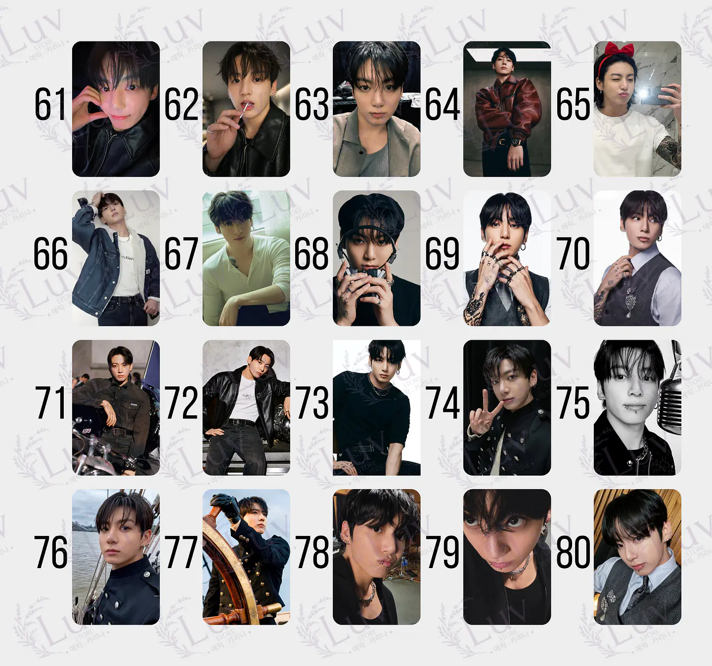 Photocard Jungkook JK BTS Fanmade  5