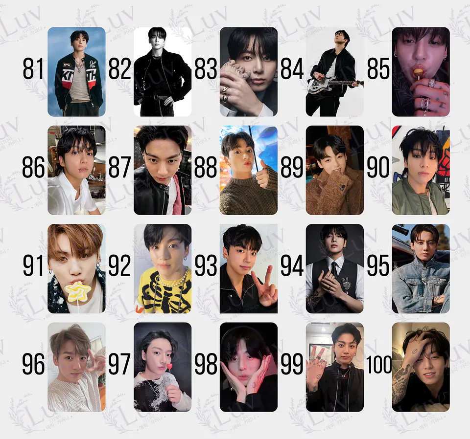 Photocard Jungkook JK BTS Fanmade  6