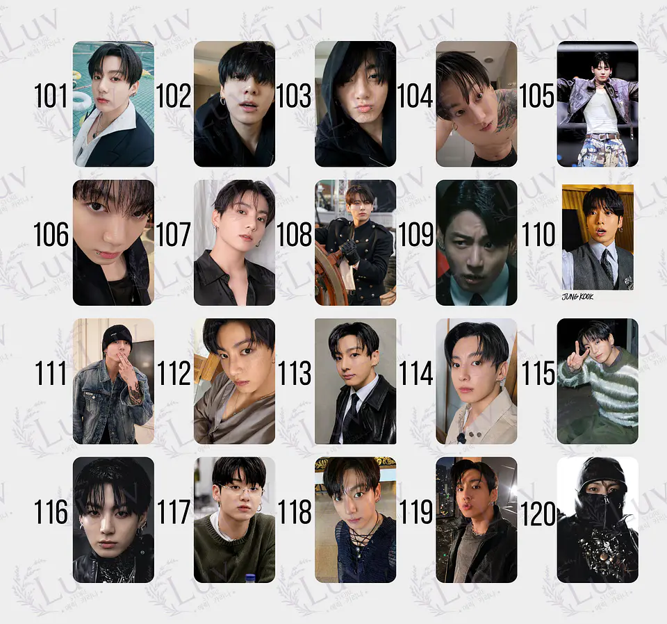 Photocard Jungkook JK BTS Fanmade  7