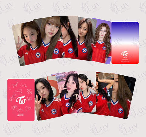 Photocards Twice Selección Chilena