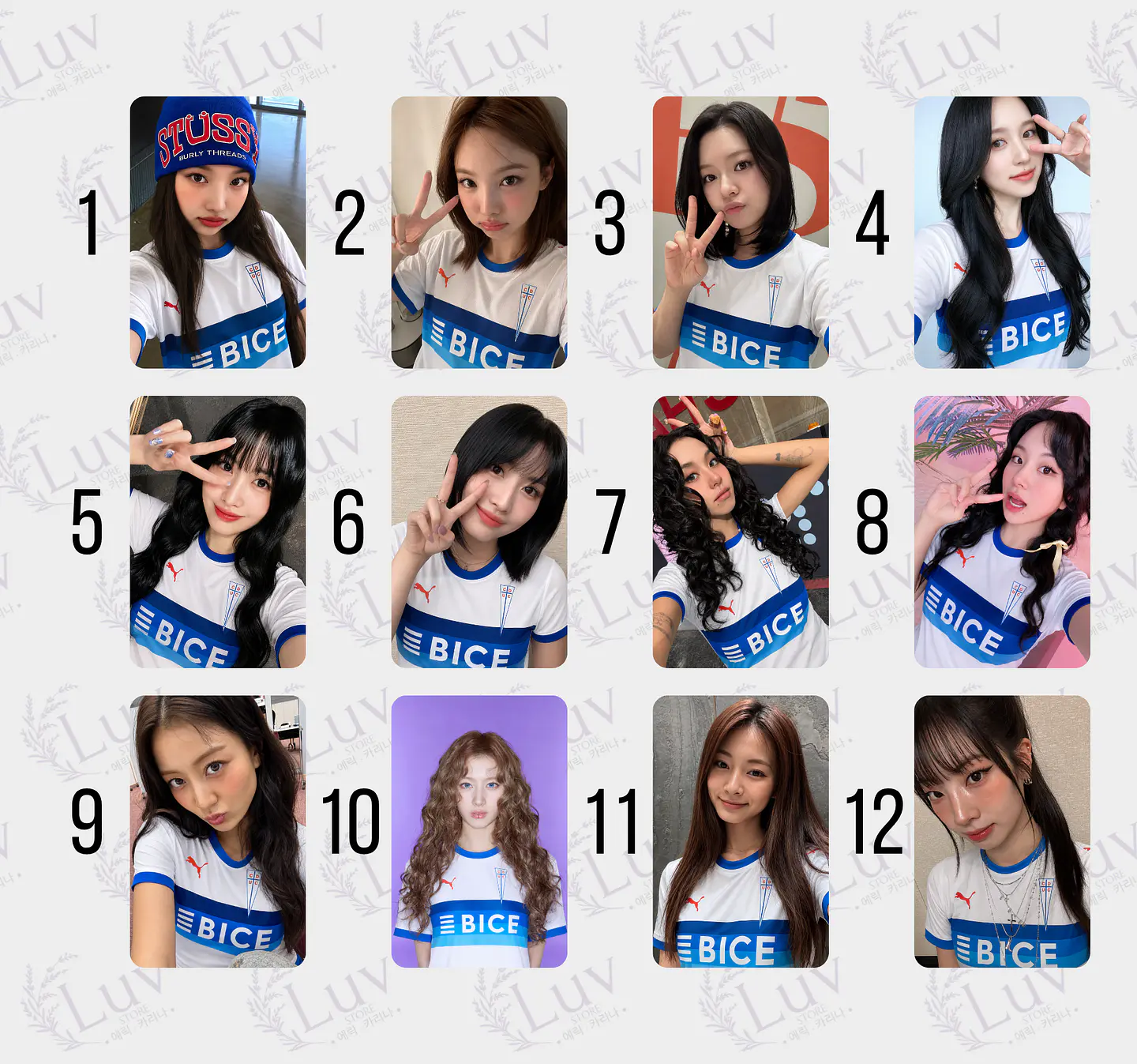 Photocards Twice Universidad Católica  2