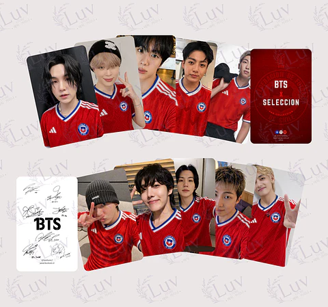 Photocards BTS Selección Chilena