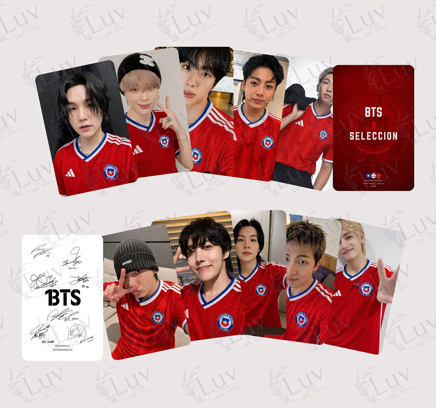 Photocards BTS Selección Chilena 1