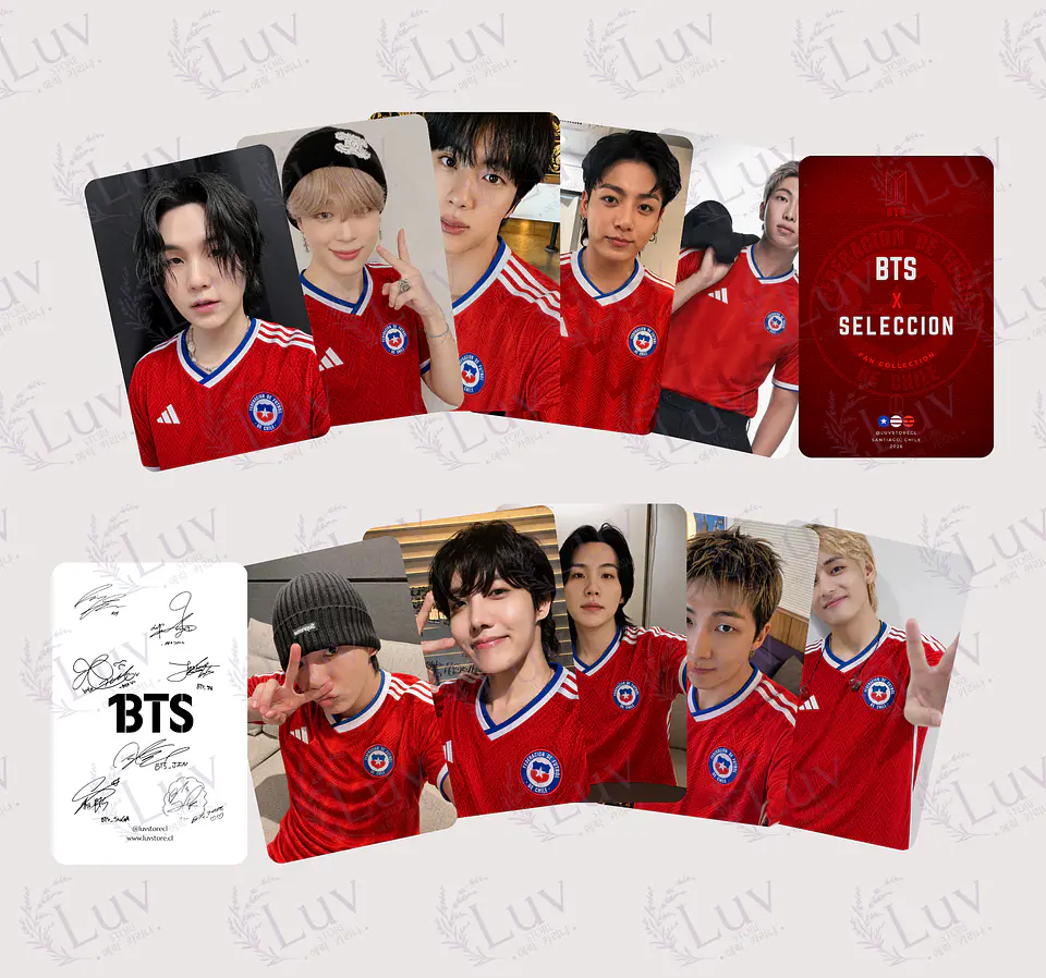 Photocards BTS Selección Chilena 1