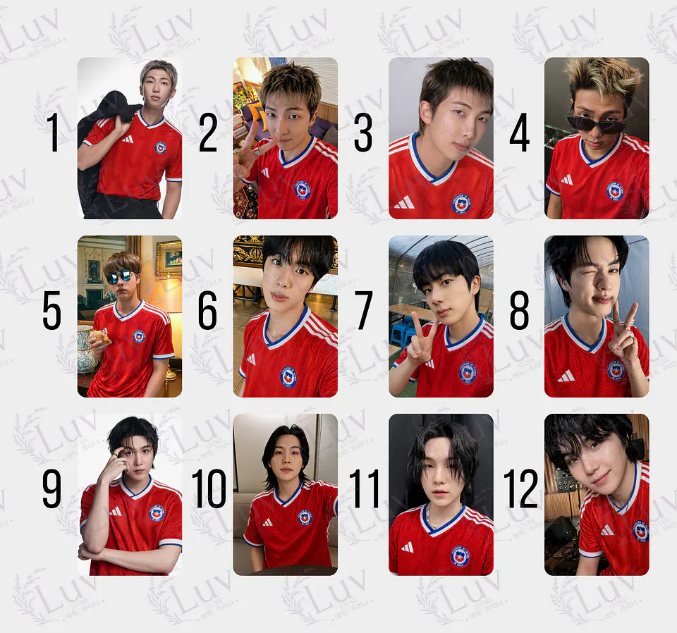 Photocards BTS Selección Chilena 2