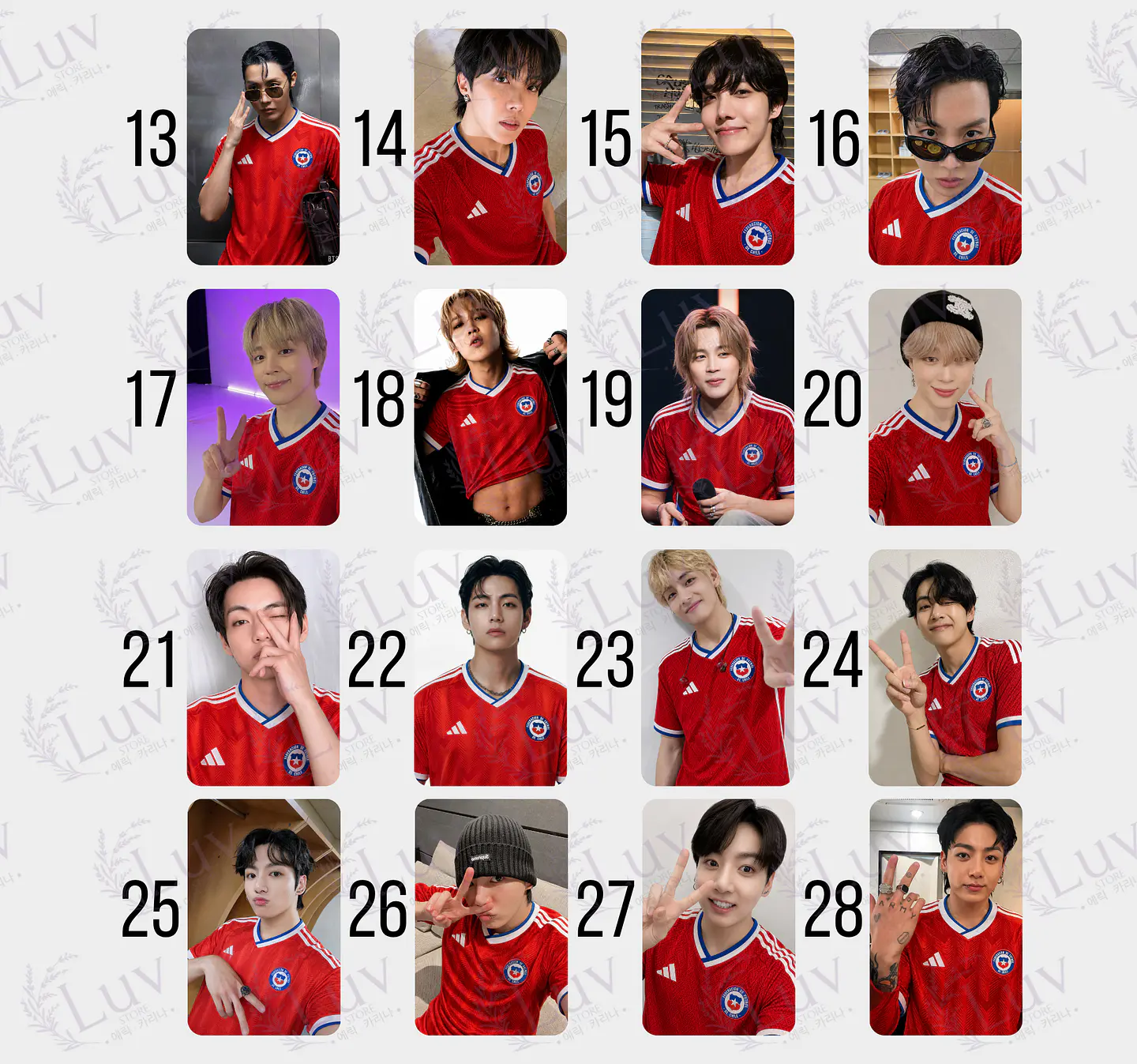 Photocards BTS Selección Chilena 3