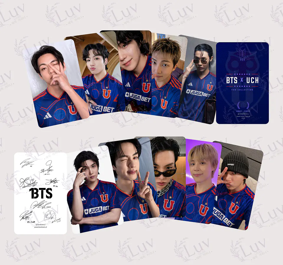 Photocards BTS Universidad De Chile 1