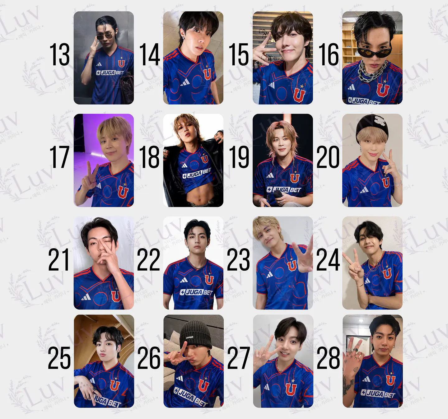 Photocards BTS Universidad De Chile 3
