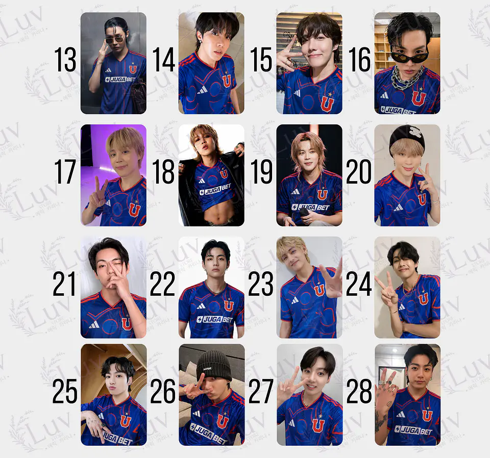 Photocards BTS Universidad De Chile 3