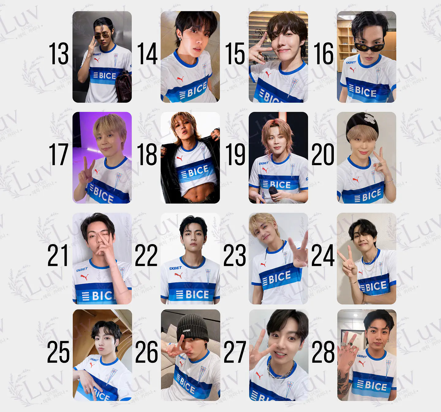 Photocards BTS Universidad Católica 3