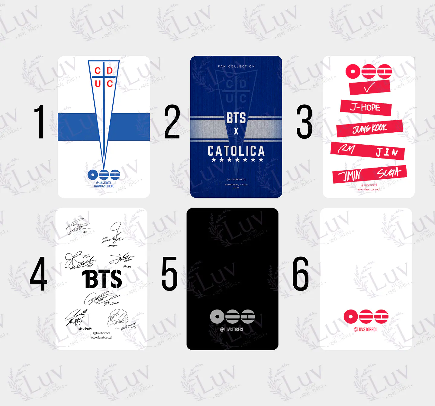 Photocards BTS Universidad Católica 4