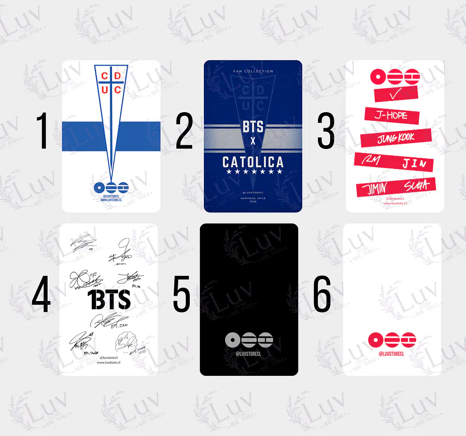 Photocards BTS Universidad Católica 4