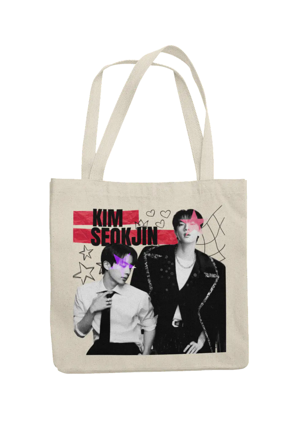 Totebag Jin BTS | Rock Star Duality 2