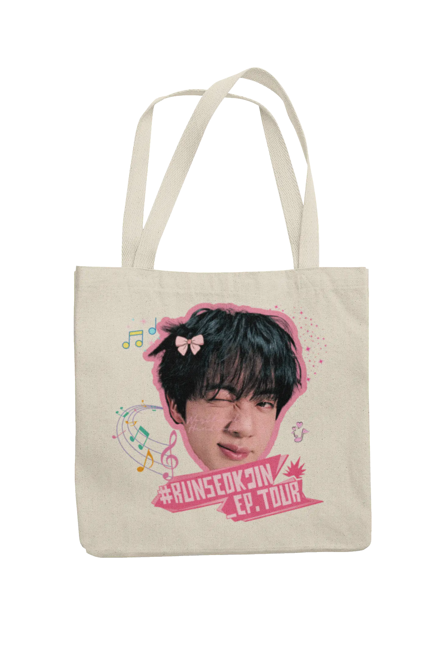 Totebag Jin BTS | Pink Melody Tour 2
