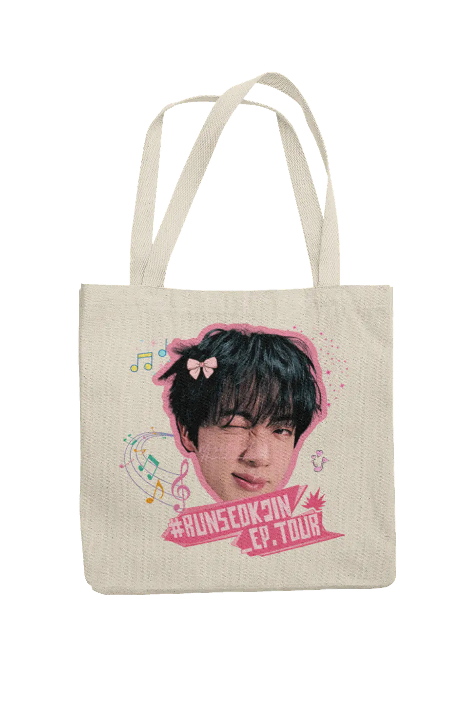 Totebag Jin BTS | Pink Melody Tour 2