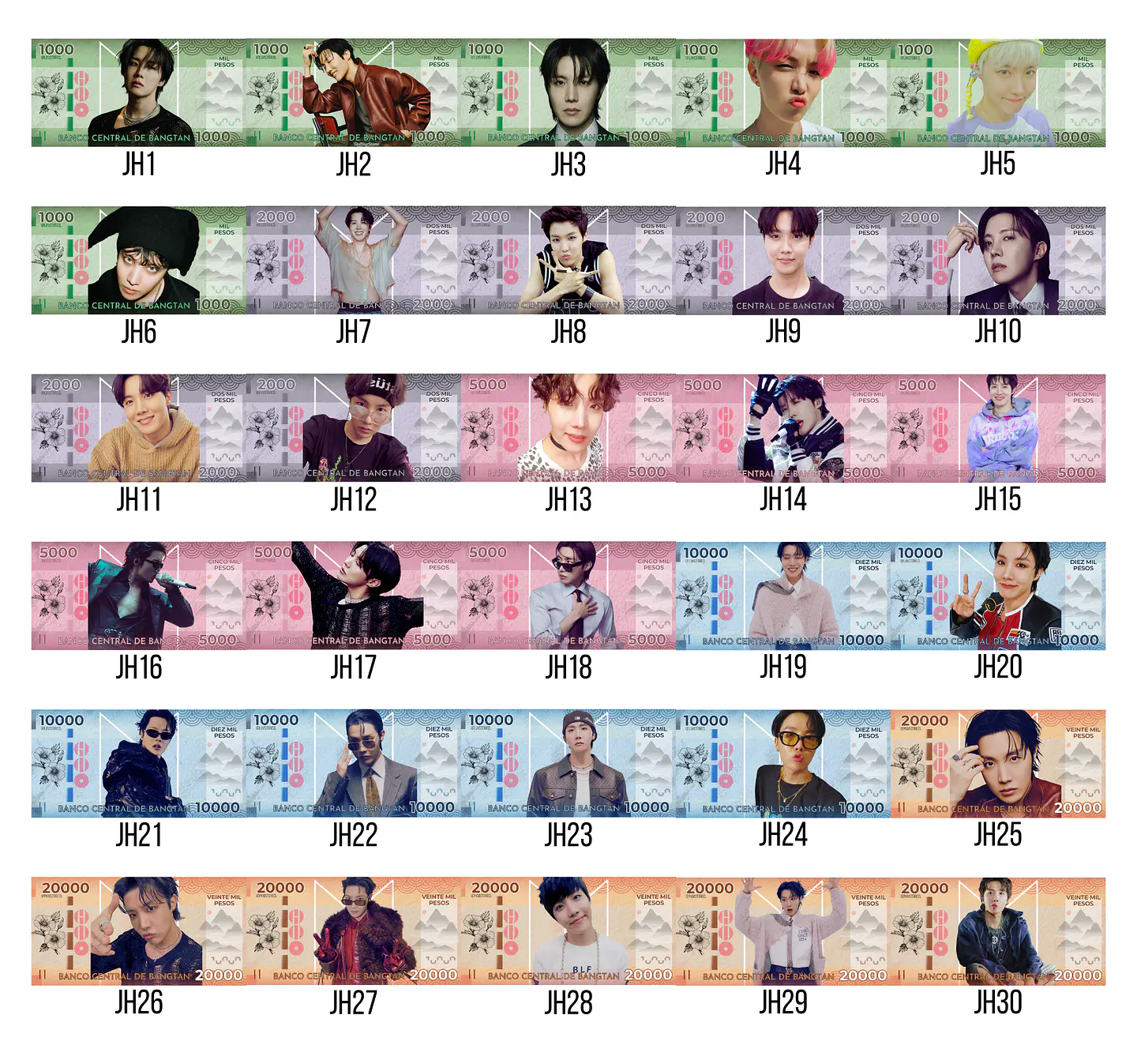 Bitibilletes BTS OT7 | Edición Coleccionable | Billetes 11