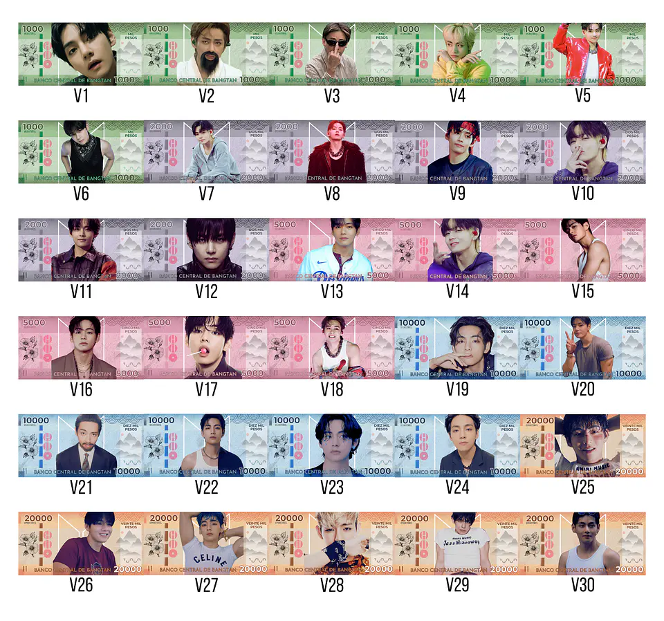 Bitibilletes BTS OT7 | Edición Coleccionable | Billetes 13