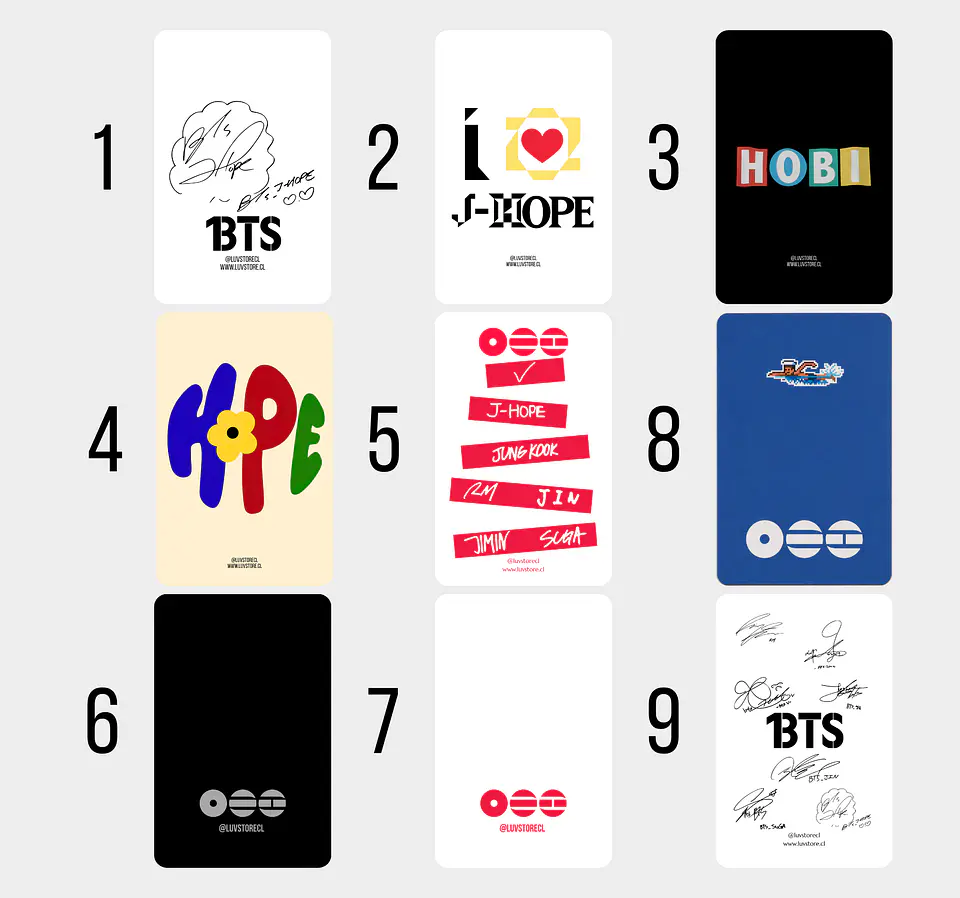 Photocard JHope BTS Fanmade 6