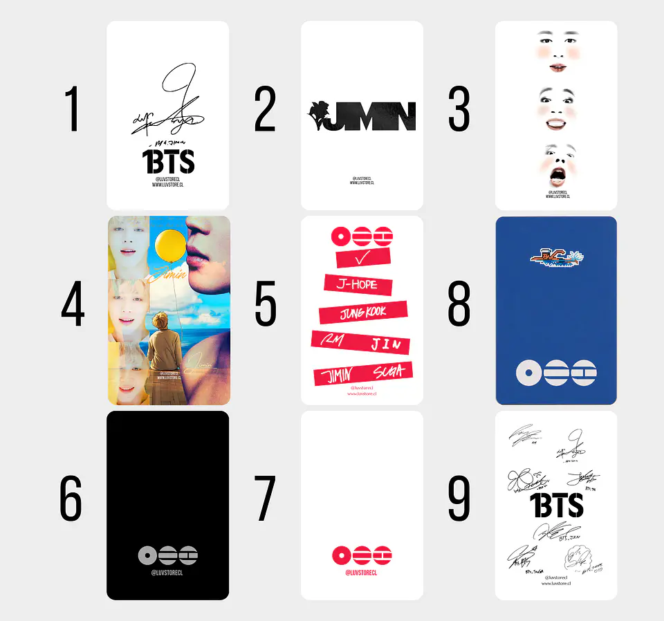 Photocard Jimin BTS Fanmade 8