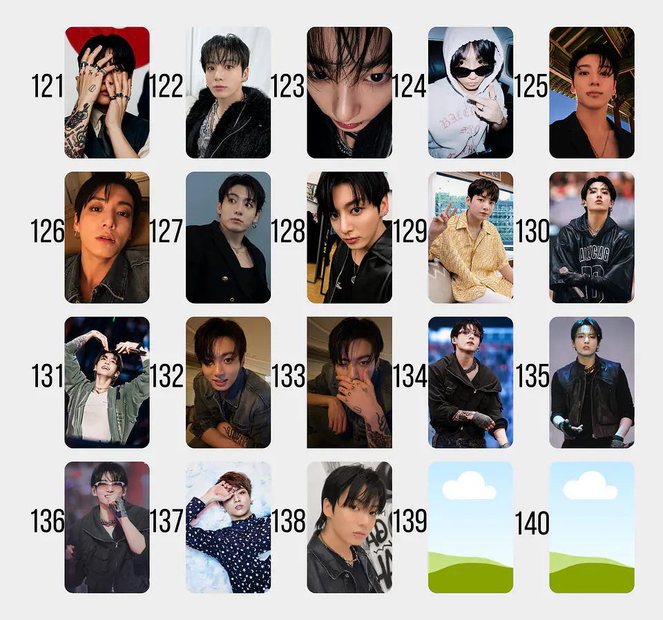 Photocard Jungkook JK BTS Fanmade  8