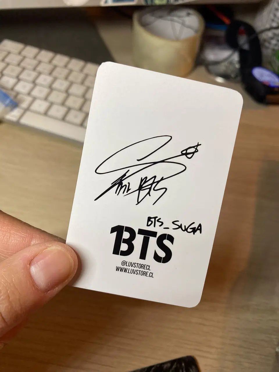 Photocard Yoongi SUGA BTS Fanmade 11