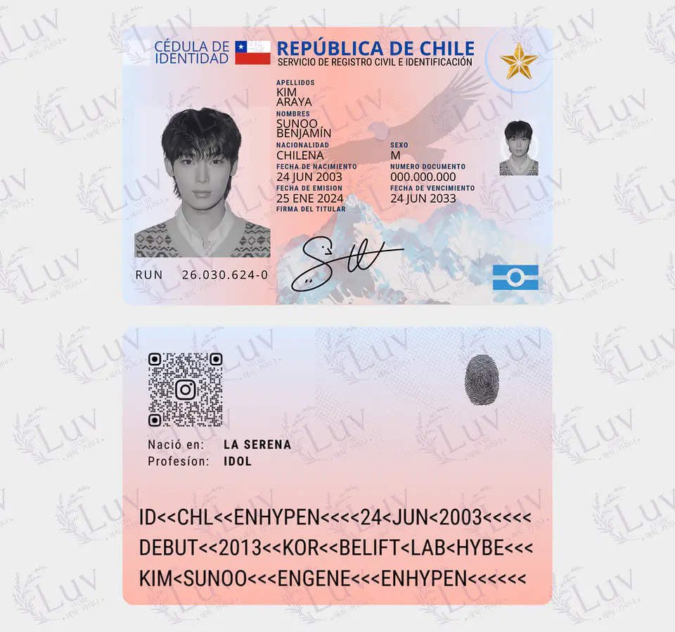 Carnet Enhypen Chileno Fanmade | Elige tu Integrante- COPIA 4