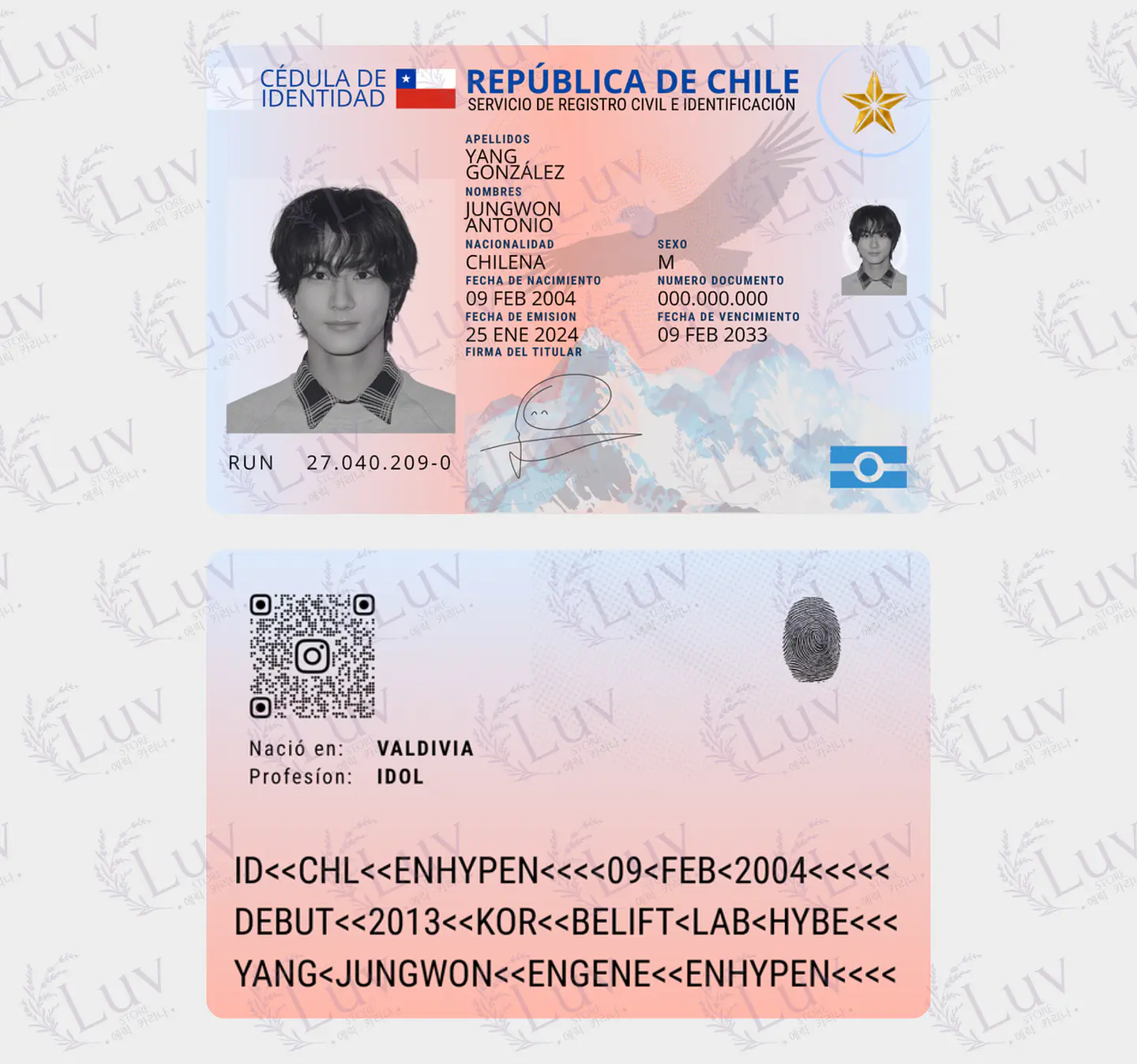 Carnet Enhypen Chileno Fanmade | Elige tu Integrante- COPIA 6