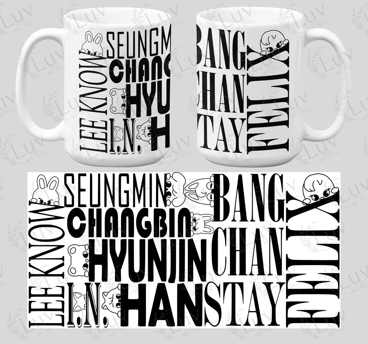 Tazón Stray Kids Typography SKZOO 1