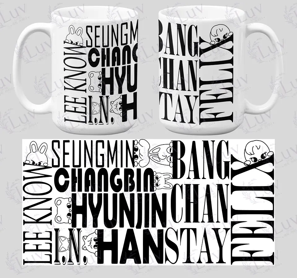 Tazón Stray Kids Typography SKZOO 1