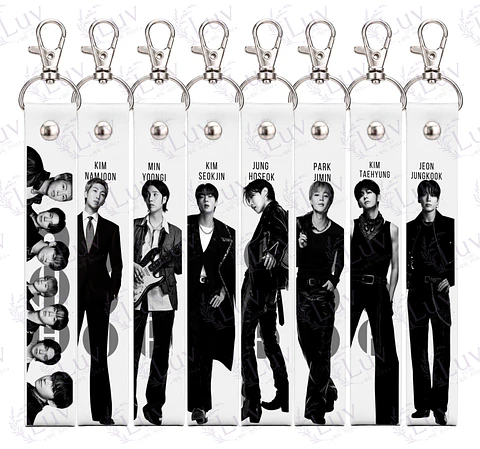 Llavero Lanyard BTS Miembro a Elección