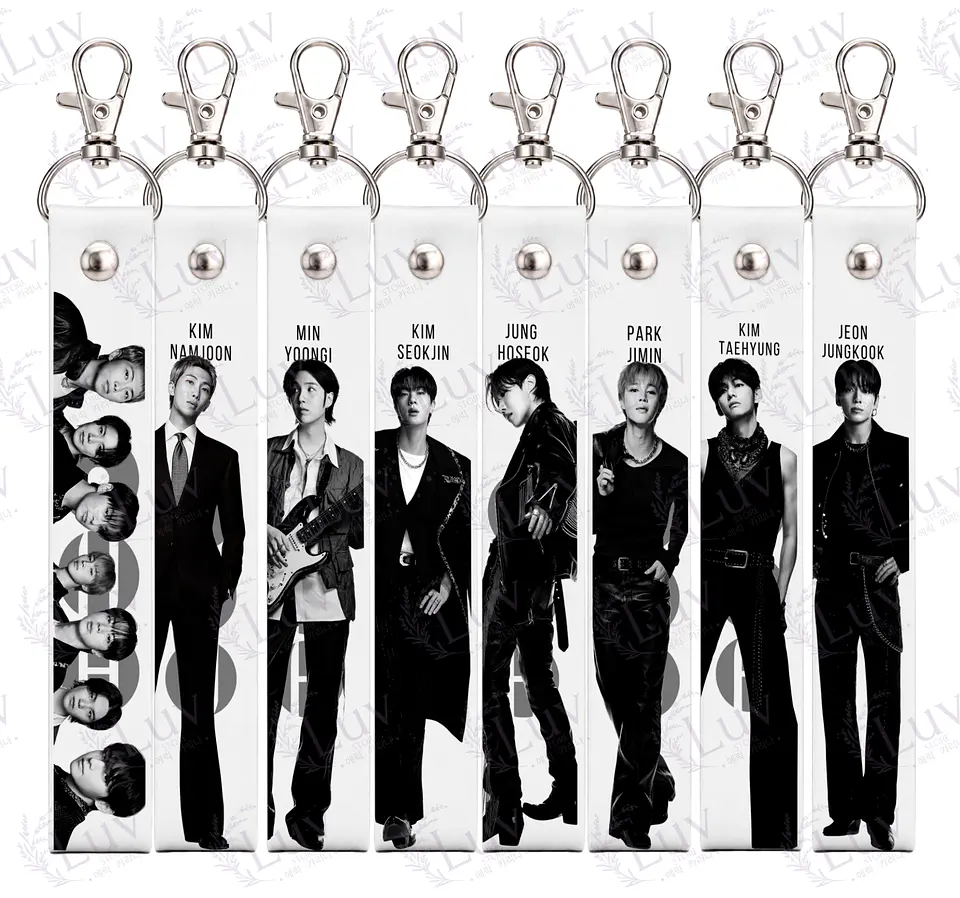 Llavero Lanyard BTS Miembro a Elección 1