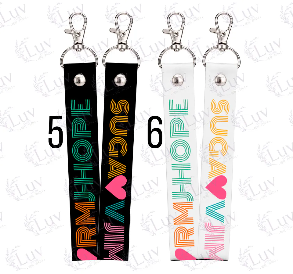 Llavero Lanyard BTS Diseños a Elección 2