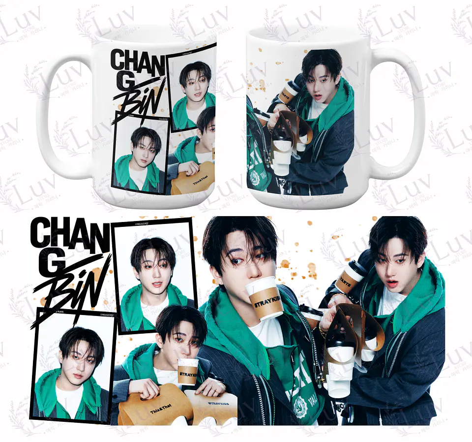Tazón Changbin Stray Kids Collage 1