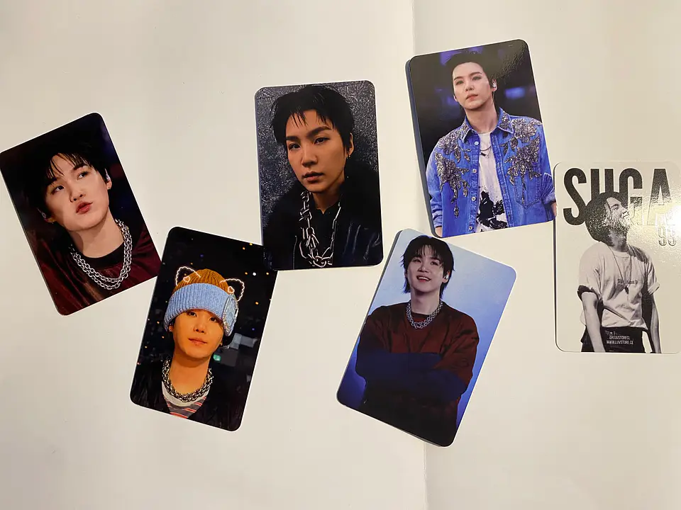 Photocard Yoongi SUGA BTS Fanmade 12
