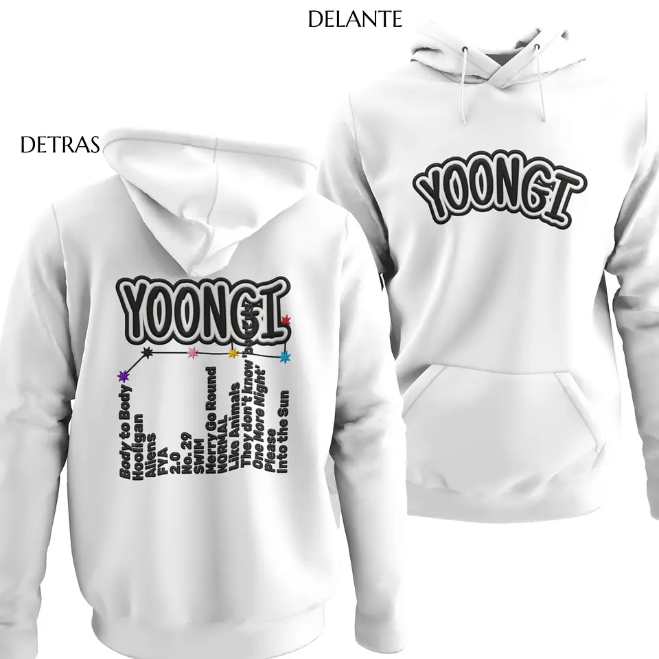 Polerón BTS Yoongi | Stitch Style 2