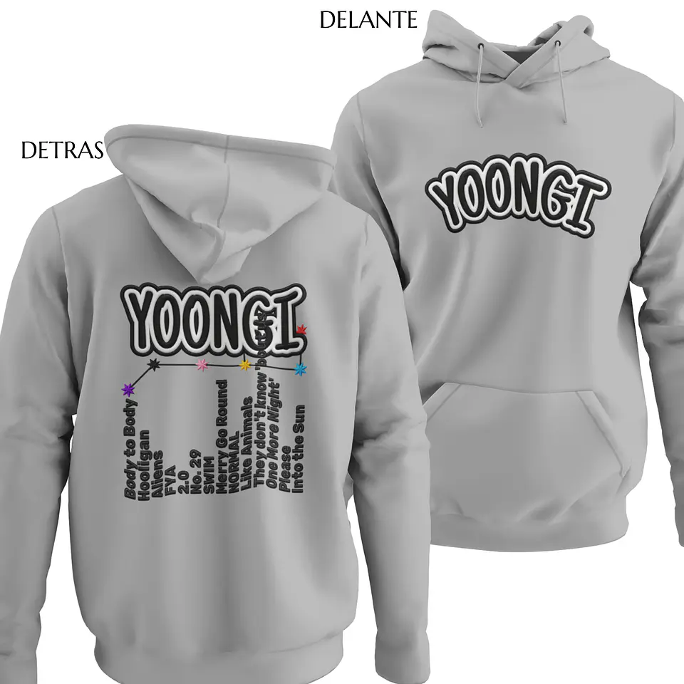 Polerón BTS Yoongi | Stitch Style 4