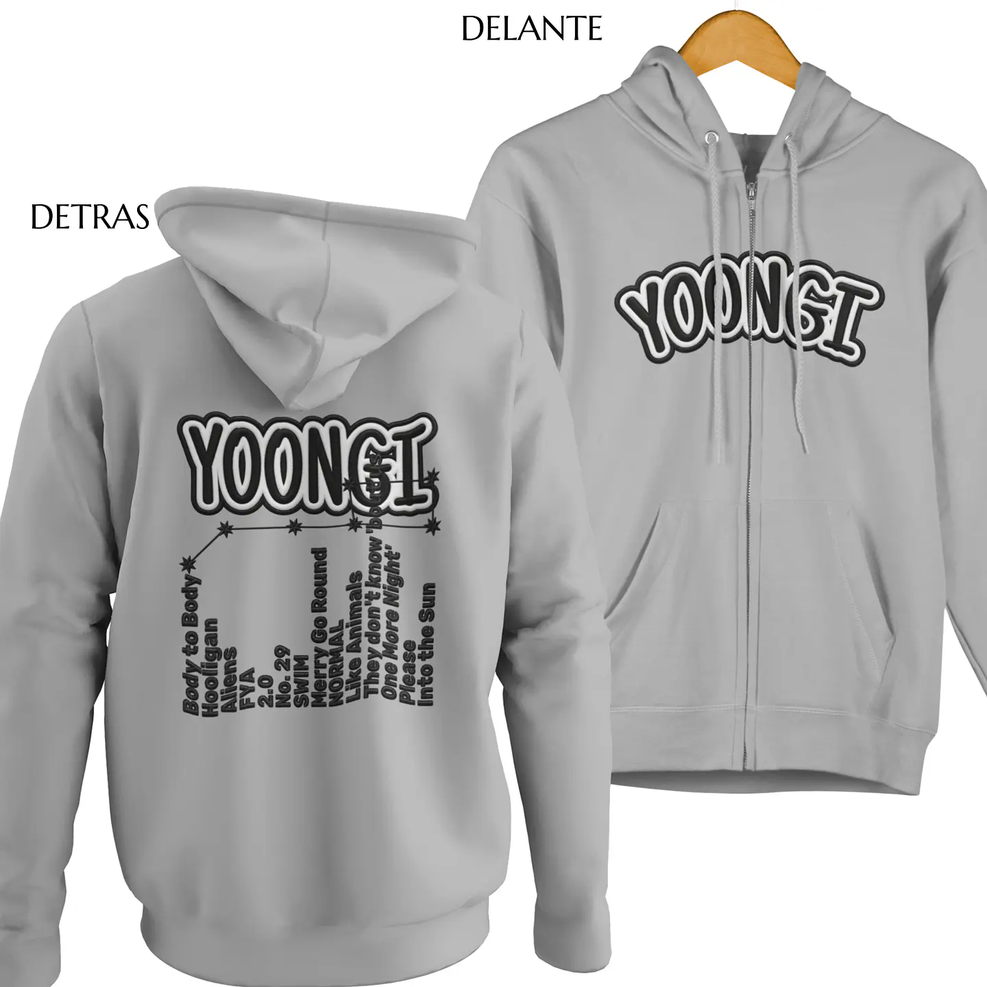 Polerón BTS Yoongi | Stitch Style 5